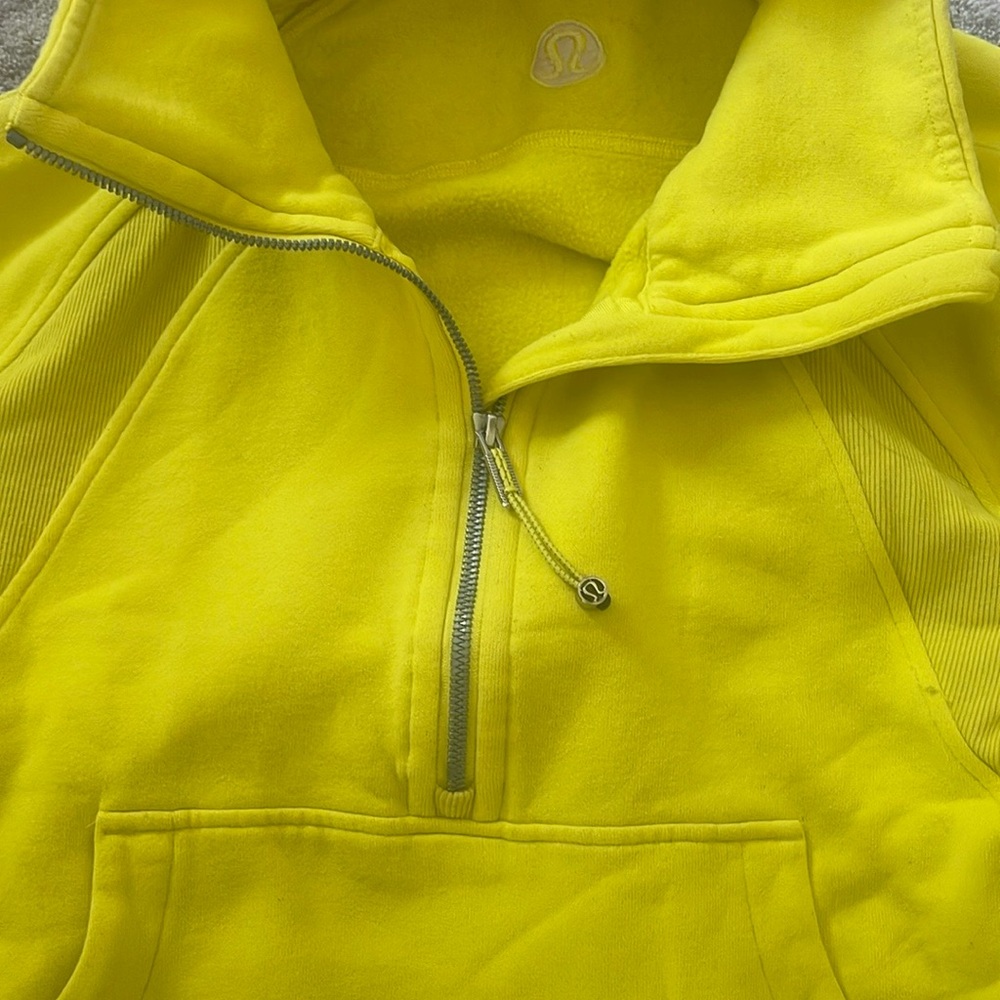 Lululemon Yellow Half-Zip Pullover